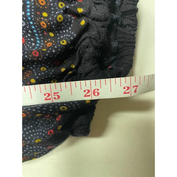 Harem Peacock Pants Womens XL Black Whimsical Fairy Hippie Light Weight Joggers - Picture 10 of 13